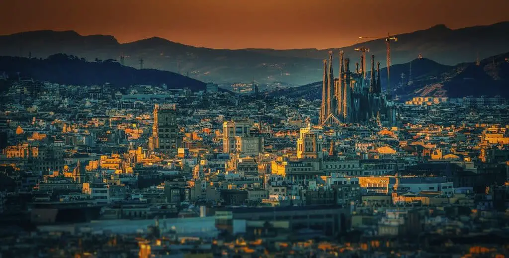 Barcelona látkép