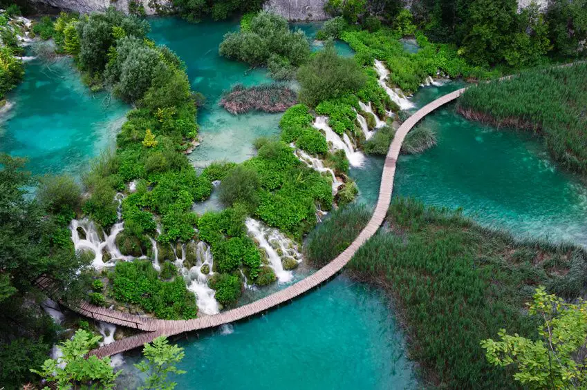 Mljet Nemzeti Park Horvátország vízesés