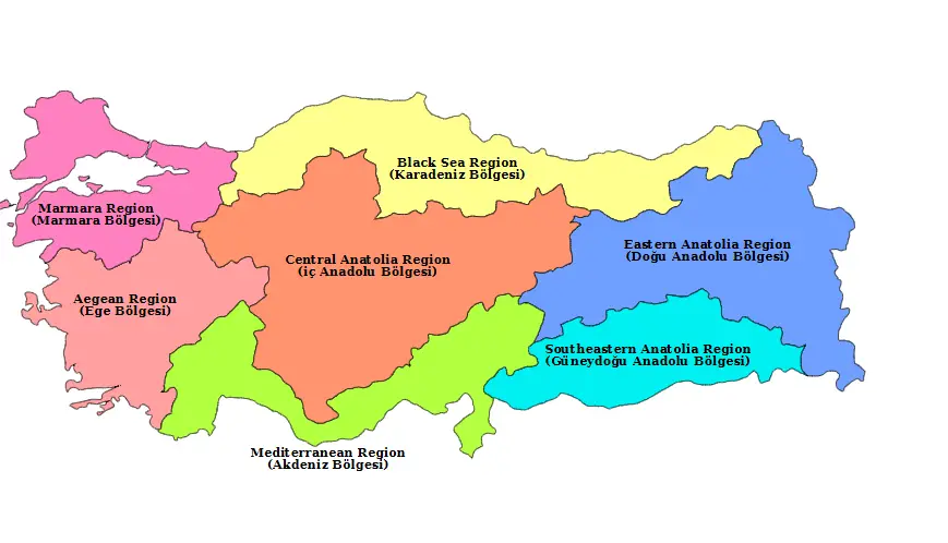 Törökországi régiók